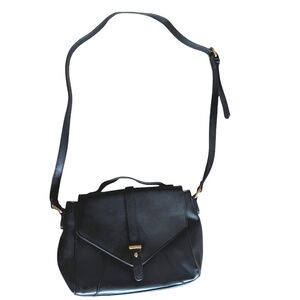 Small Black Purse, Faux Leather